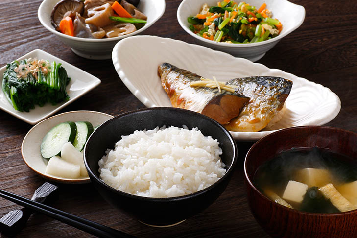 魚と野菜を中心とした和食